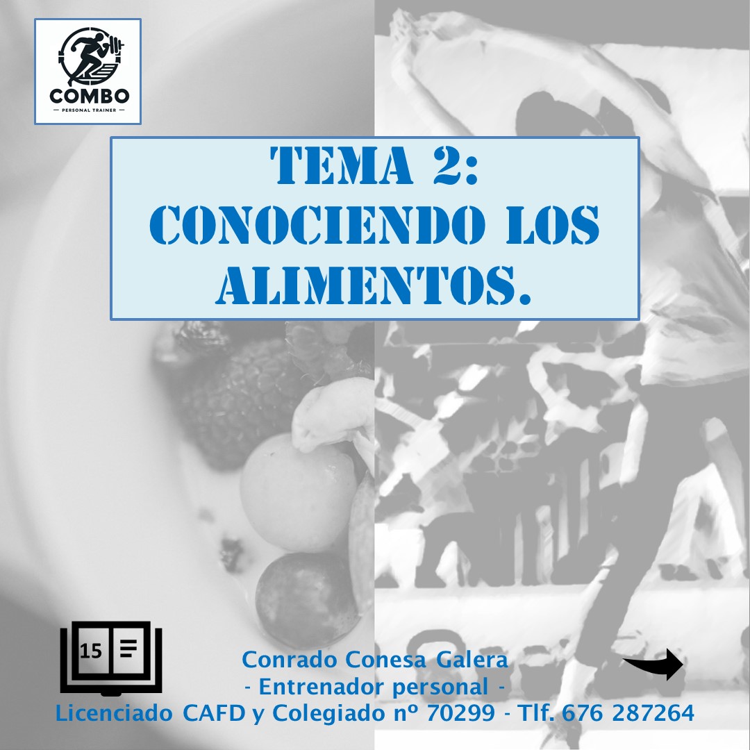 Guía de hábitos alimenticios y actividad física. Tema 2: Conociendo los alimentos.